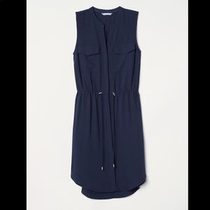 NWT H&M Sleeveless Dress Navy Blue (size 4)